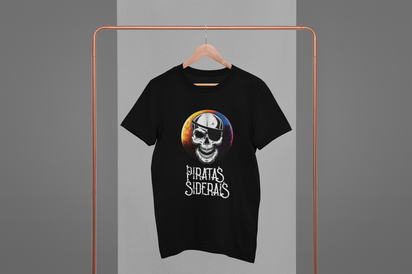 Camiseta Unissex Preta - Logo Crânio