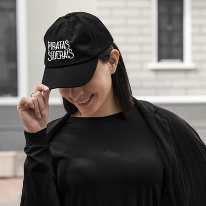 Boné Americano Preto - Logo Piratas Siderais