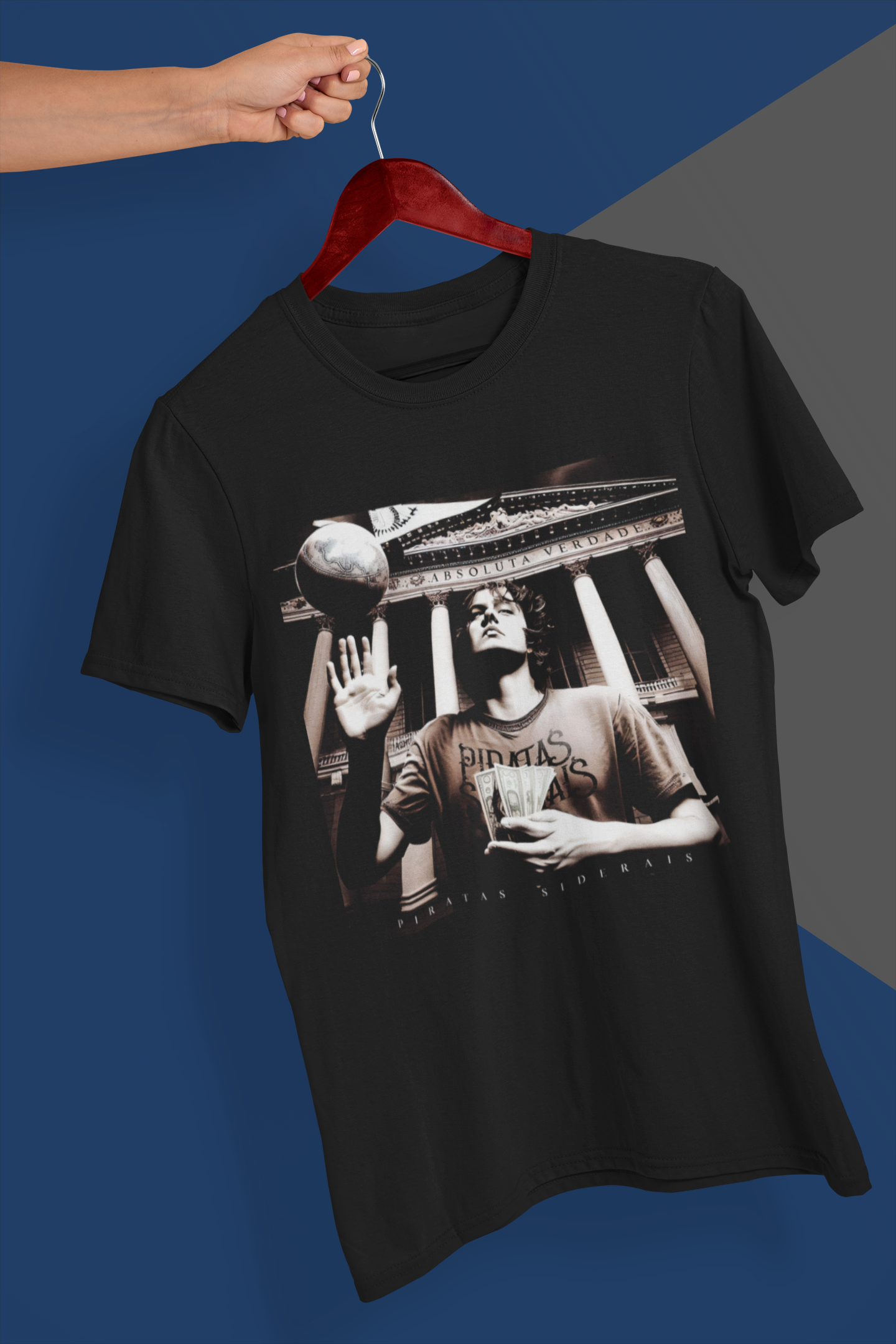 *Camiseta Unissex Preta - Single Absoluta Verdade*