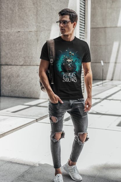 Camiseta Unissex Preta - Nave Sideral