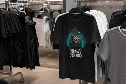 Camiseta Unissex Preta - Nave Sideral