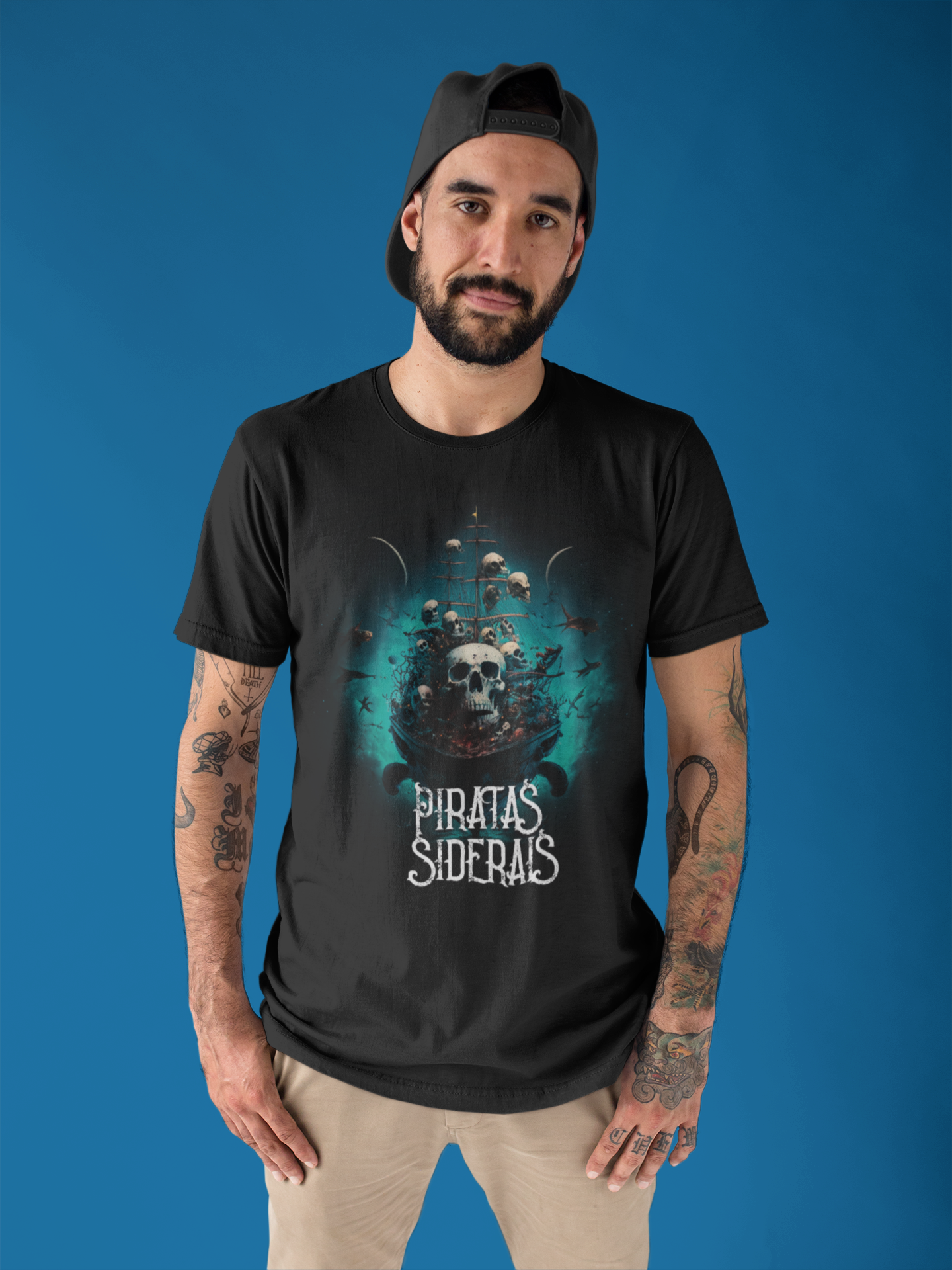 Camiseta Unissex Preta - Nave Sideral